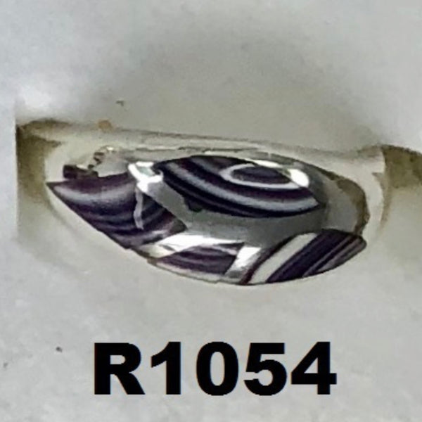 R1054 Sterling Silver Wampum Ring