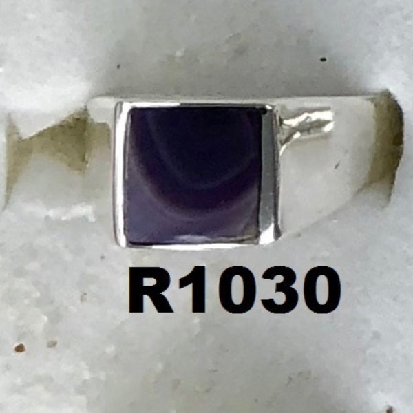 R1030 Sterling Silver Wampum Ring