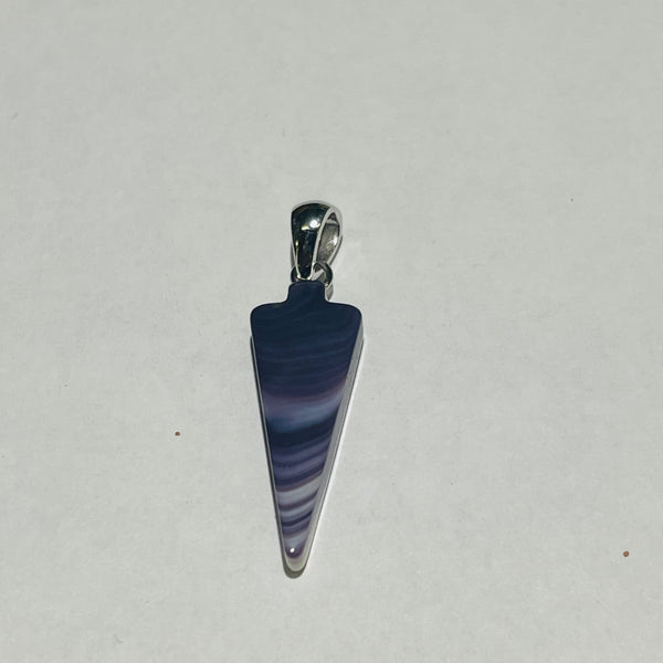P3389 Arrowhead Medium Natural Sterling Silver Pendant