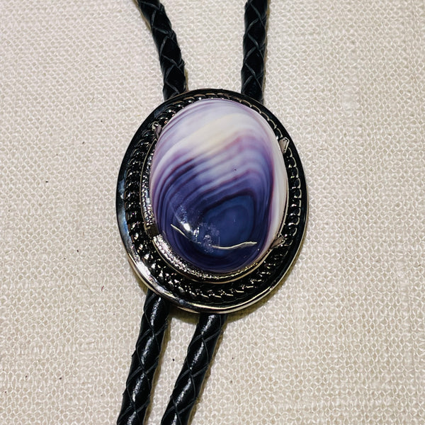 BOL7 Oval Bolo Wampum Costume