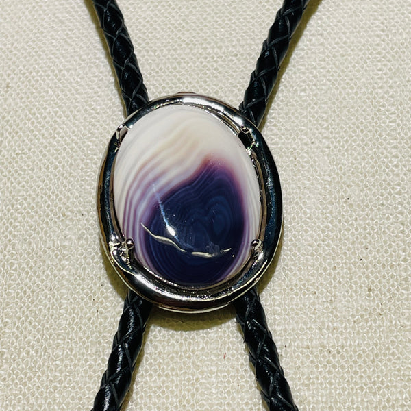 BOL8 Oval Bolo Wampum Costume