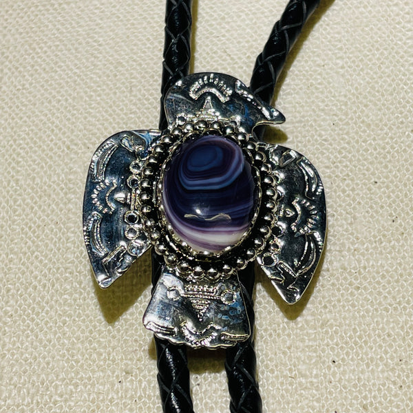 BOL21 Eagle Bird Bolo Wampum Costume