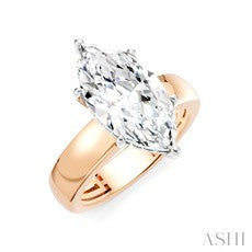 0.12 Ctw Diamond Engagement Ring Setting in 14K Gold