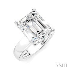 0.12 Ctw Diamond Engagement Ring Setting in 14K White Gold