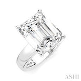 0.15 Ctw Diamond Engagement Ring Setting in 14K White Gold