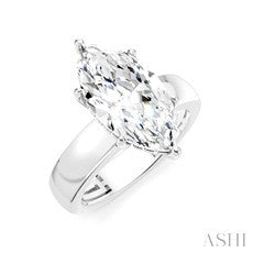 0.12 Ctw Diamond Engagement Ring Setting in 14K White Gold