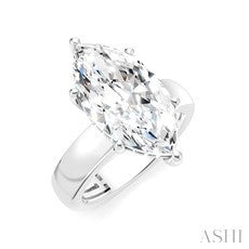 0.12 Ctw Diamond Engagement Ring Setting in 14K White Gold