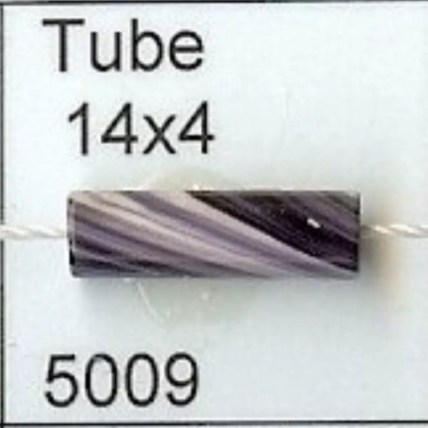 5009a 18x5mm purple tube wampum