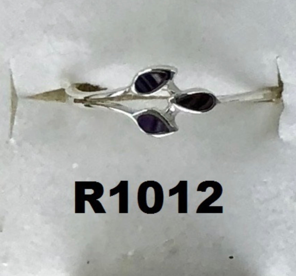 R1012 Sterling Silver Wampum Ring