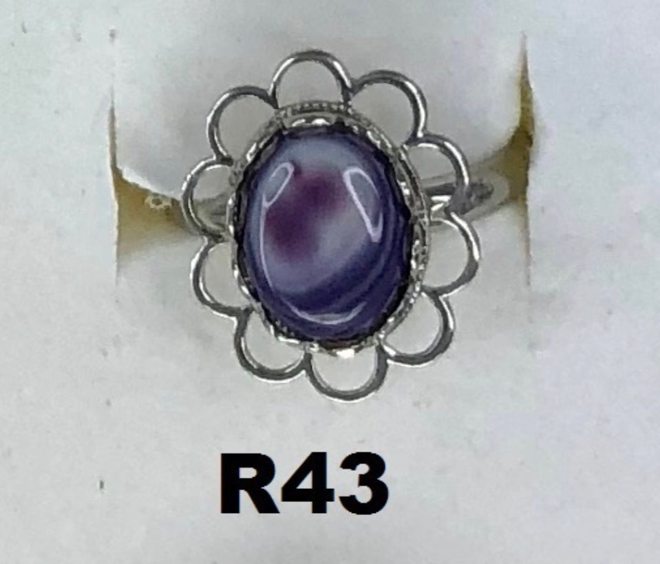 R43 Costume Wampum Ring adjustable size