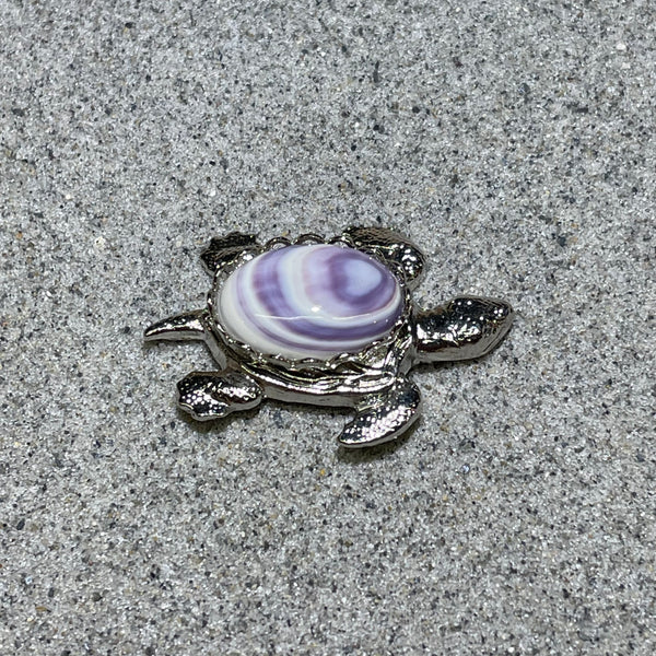 B2 Turtle Brooch/Pin Wampum Costume