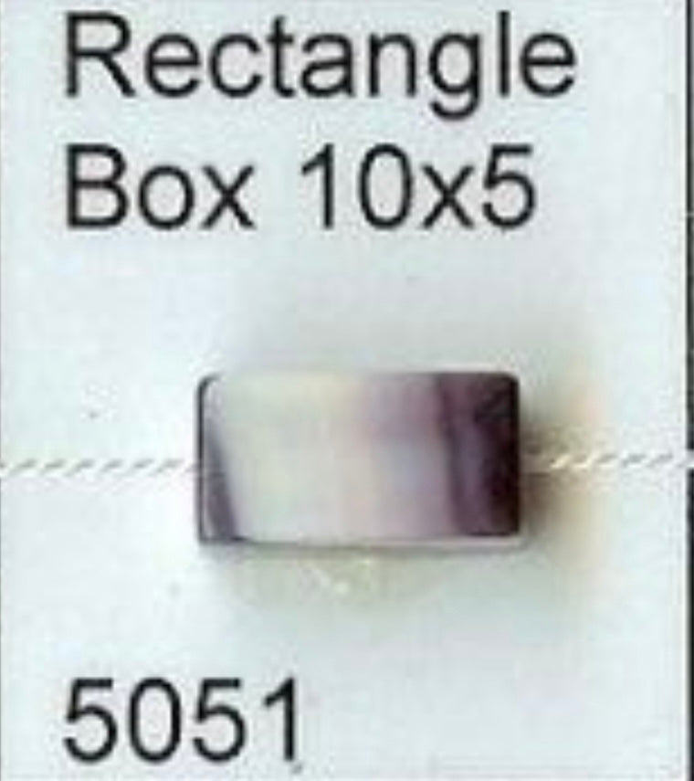 5051 Rect. Box 10x5 mm purple wampum