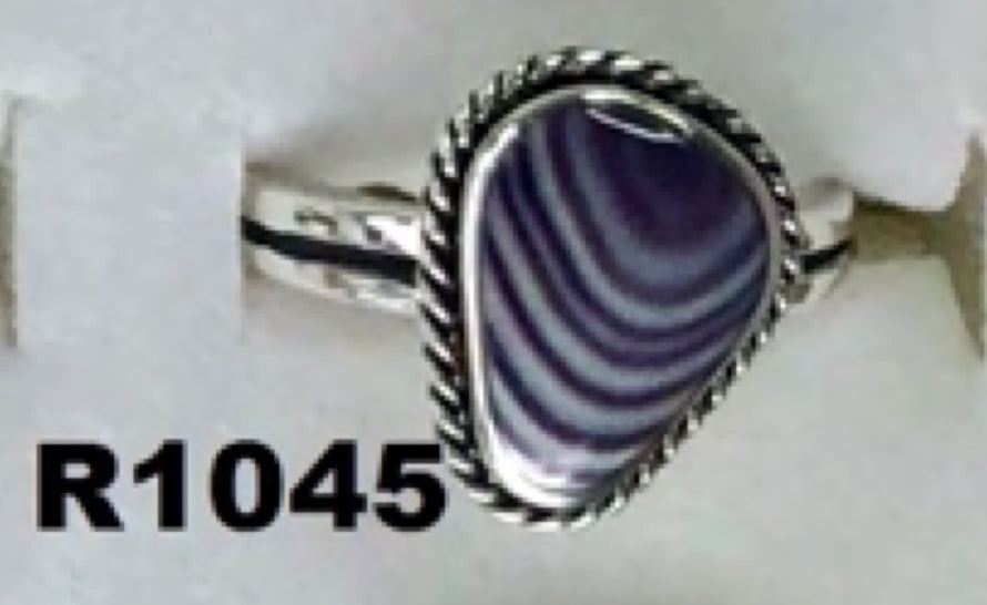R1040 Sterling Silver Wampum Ring