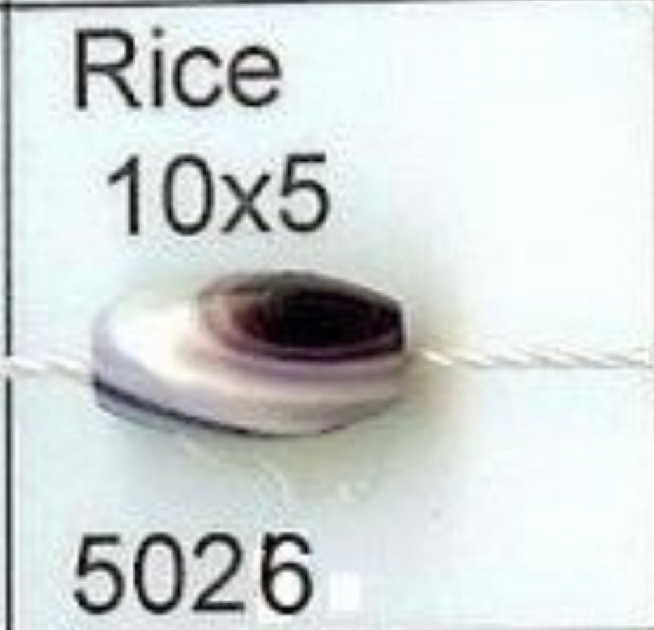 5026 Rice 10x5 mm purple wampum