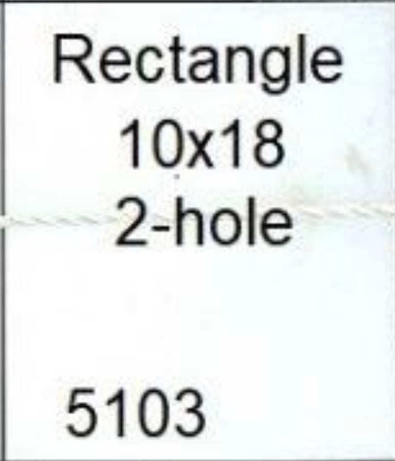 5103 Rect/2 hole 18x10mm purple wampum