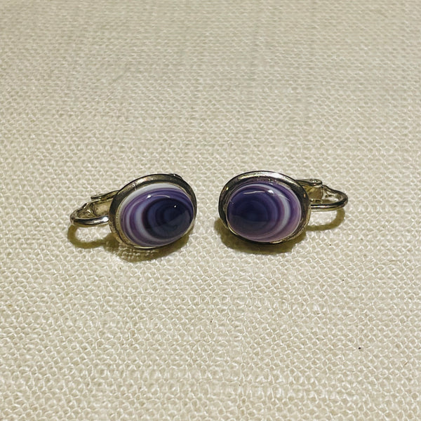 E316 clip Wampum Costume Earrings