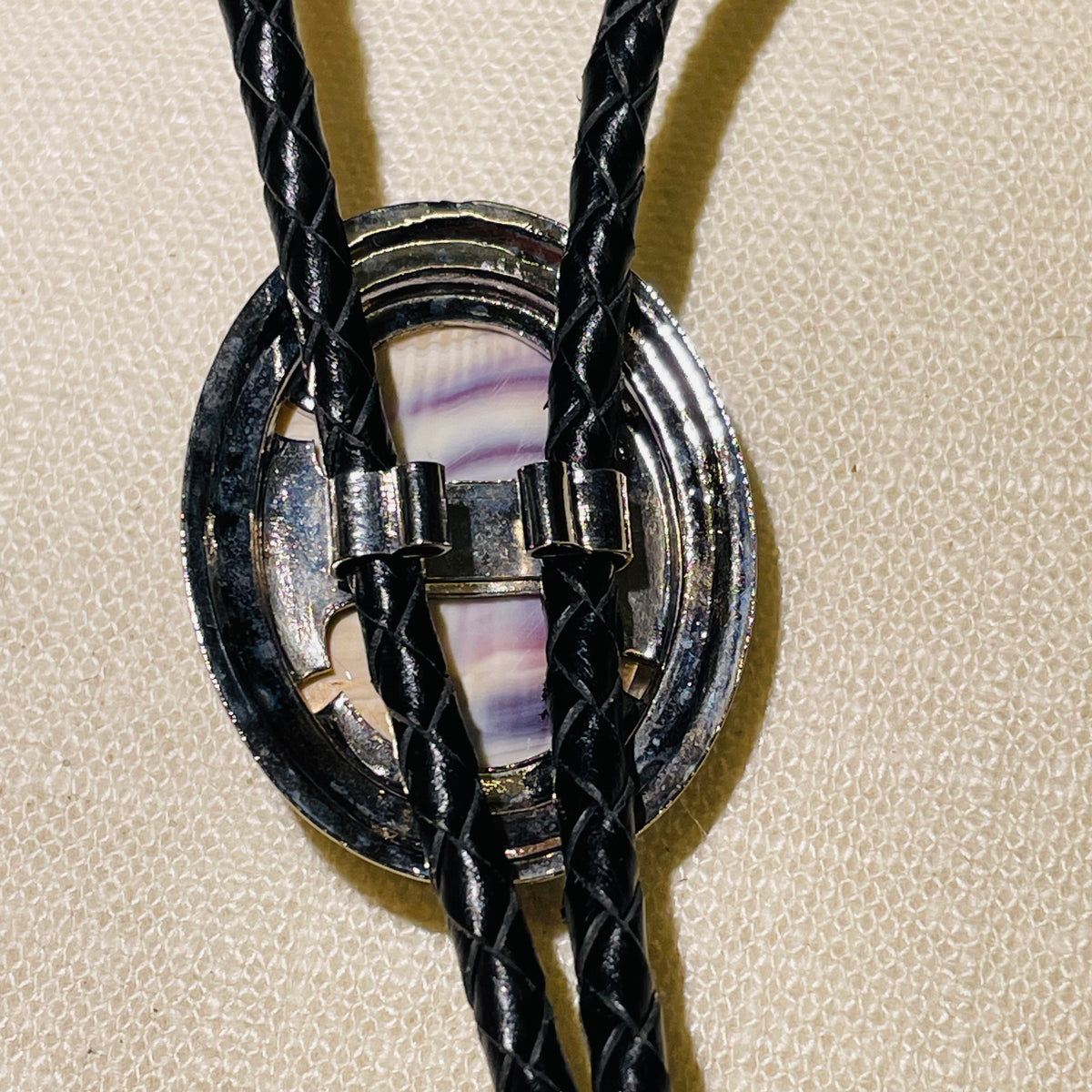 BOL7 Oval Bolo Wampum Costume