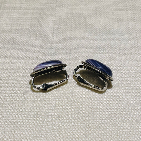 E318 clip Wampum Costume Earrings