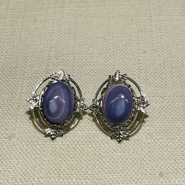 E80 clip Wampum Costume Earrings