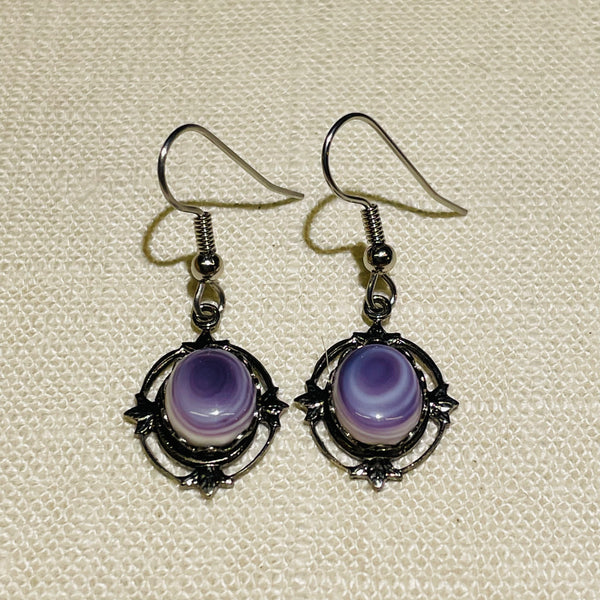 E204 Wampum Costume Earrings