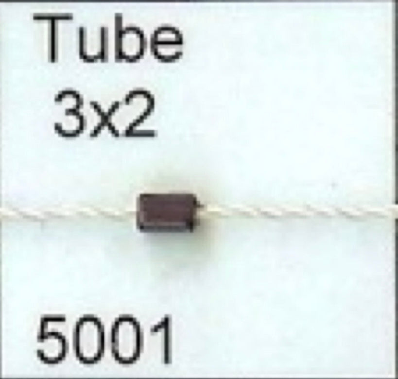 5001 3x2mm purple tube wampum