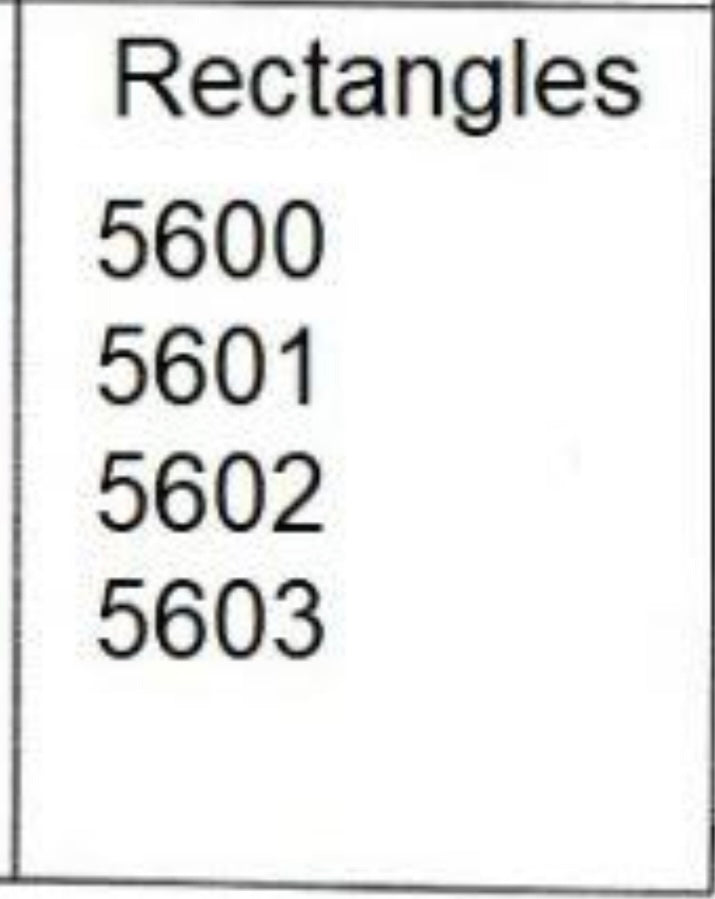 5601 14x10 rectangle cab