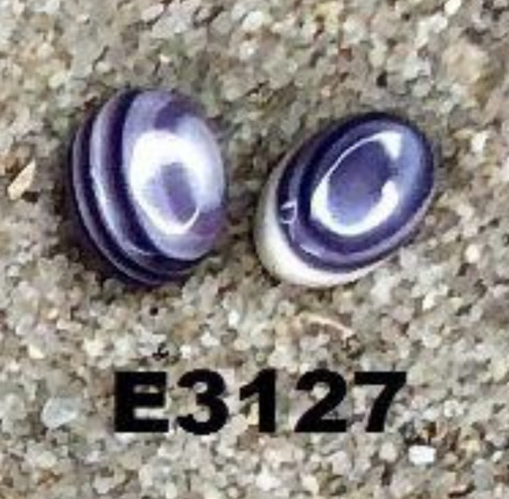 E3127 Wampum Natural Earrings Sterling Silver