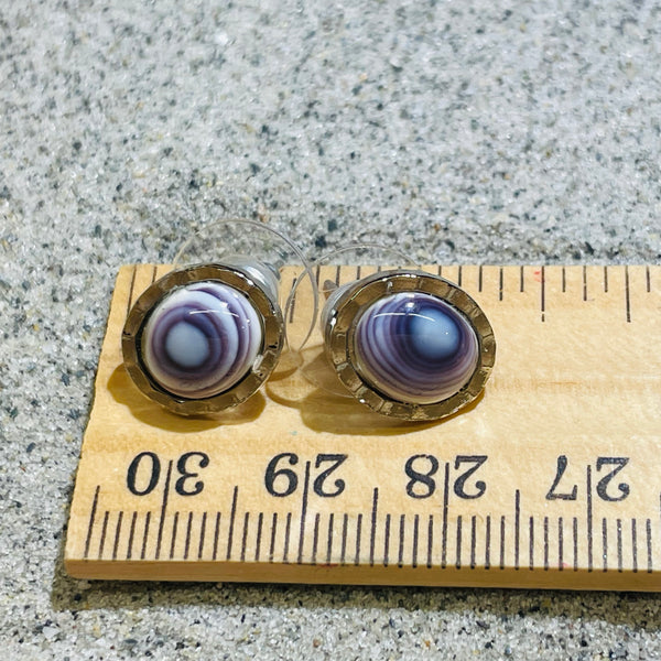 E85 Stud Wampum Costume Earrings