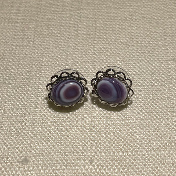 E320 Stud Wampum Costume Earrings
