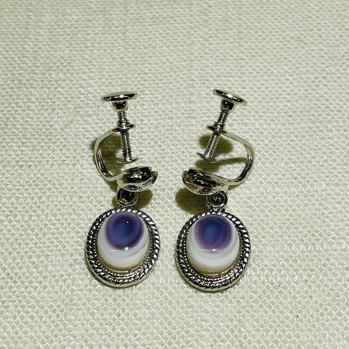 E36 clip Wampum Costume Earrings