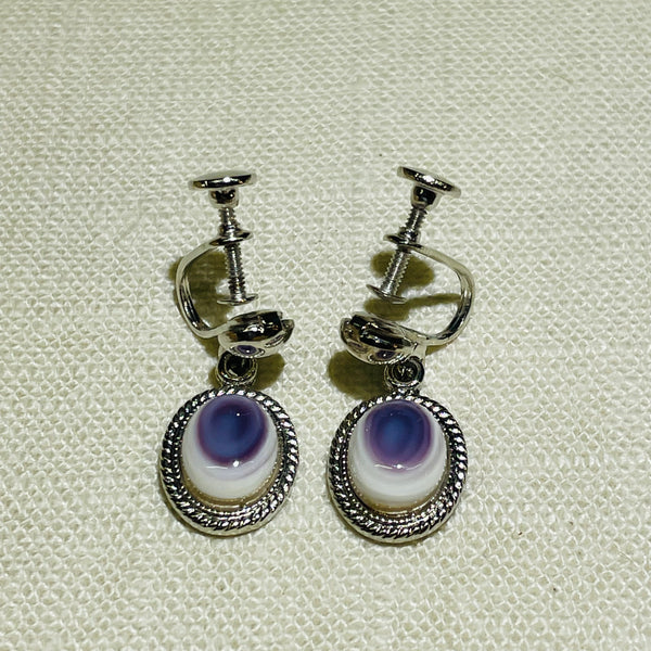 E36 clip Wampum Costume Earrings