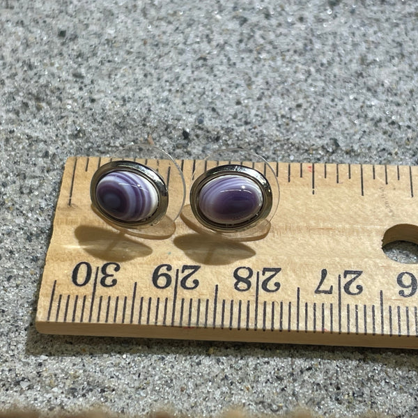 E82 Stud Wampum Costume Earrings