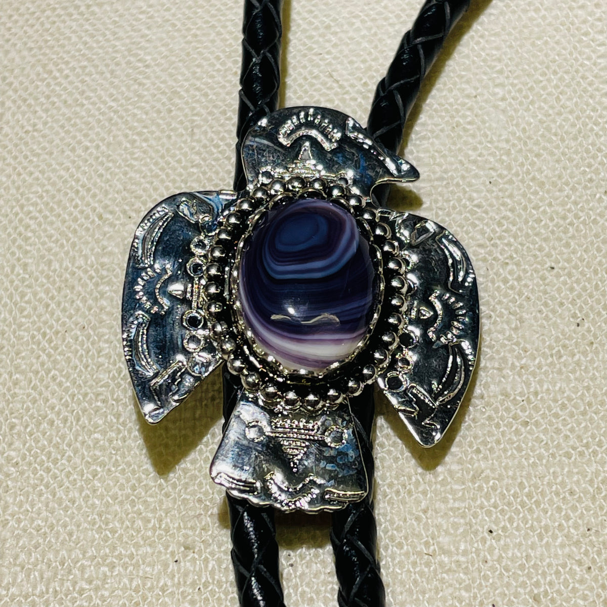BOL21 Eagle Bird Bolo Wampum Costume