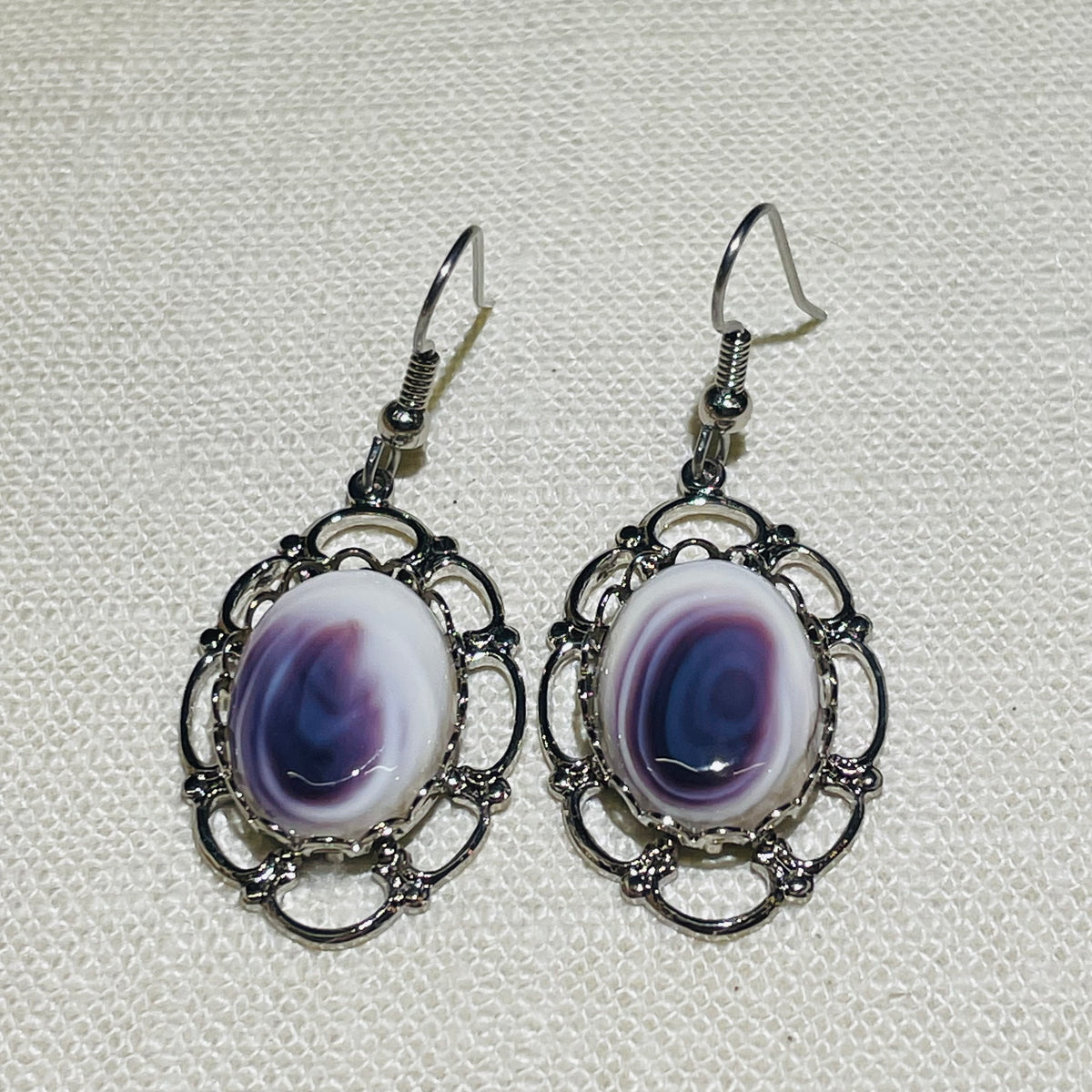 E32 Wampum Costume Earrings