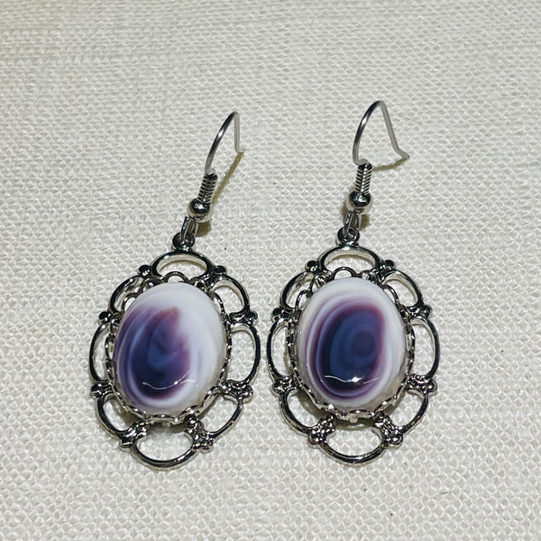 E32 Wampum Costume Earrings