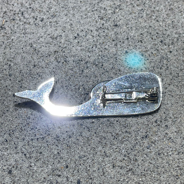 B13 Whale Brooch/Pin Wampum Costume