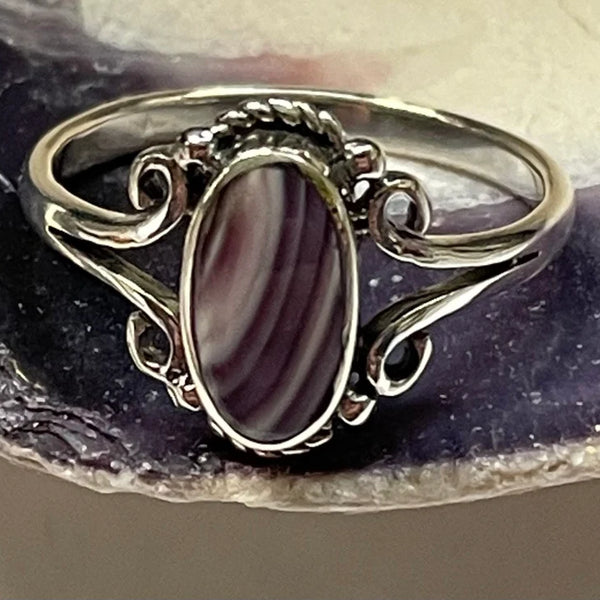 R1024 Wampum Sterling Silver Ring