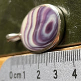 P1086 Oval XL Sterling Silver Wampum Inlay Pendant