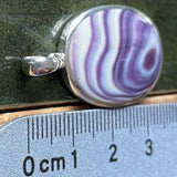 P1086 Oval XL Sterling Silver Wampum Inlay Pendant