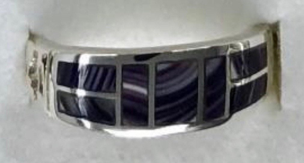 R1051 Sterling Silver Wampum Ring