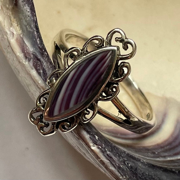R1000 Sterling Silver Wampum Ring