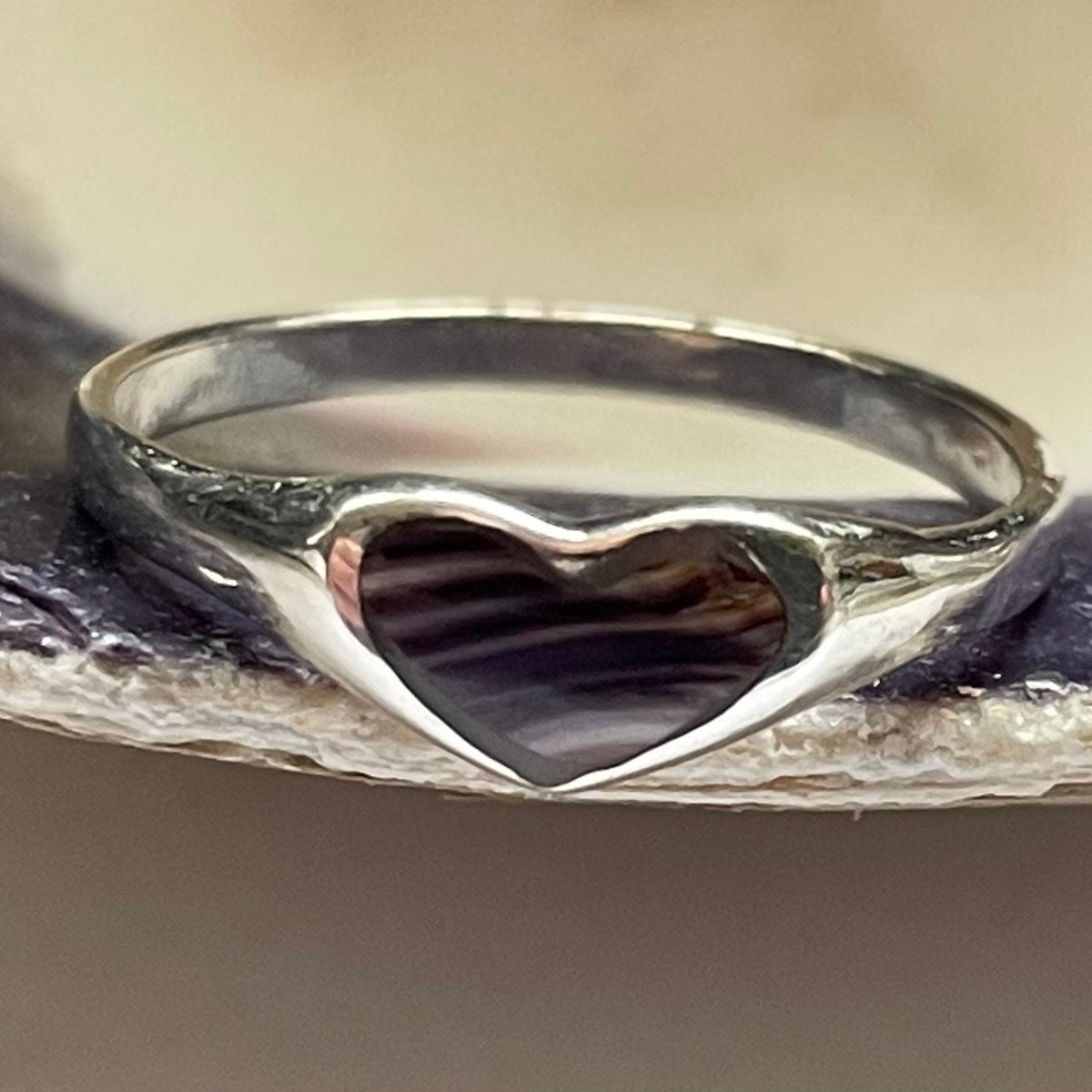 R1003 Sterling Silver Wampum Ring