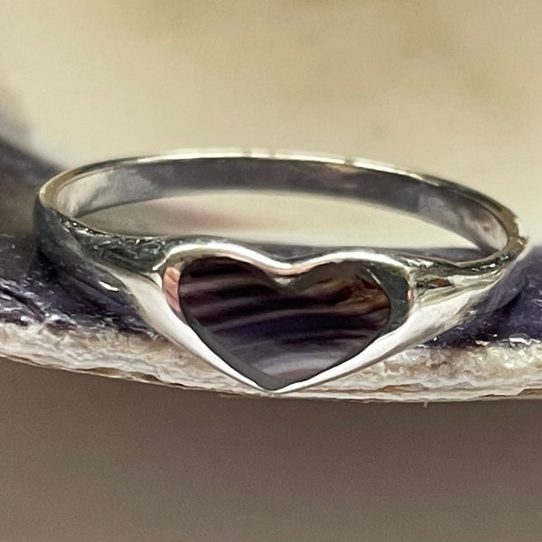 R1003 Sterling Silver Wampum Ring