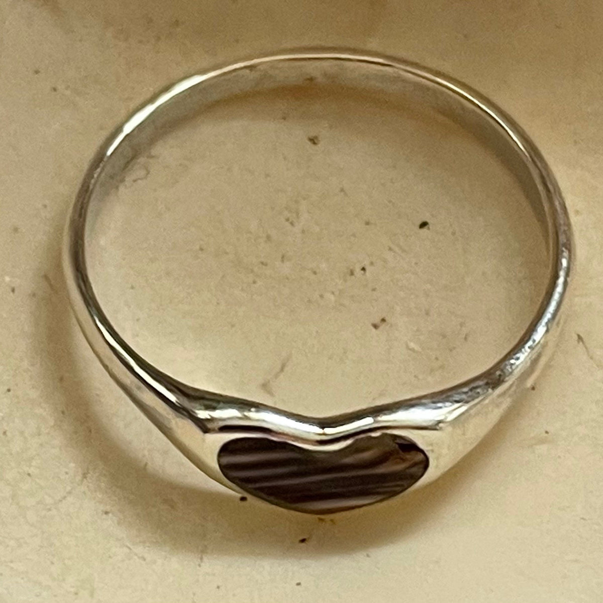 R1003 Sterling Silver Wampum Ring