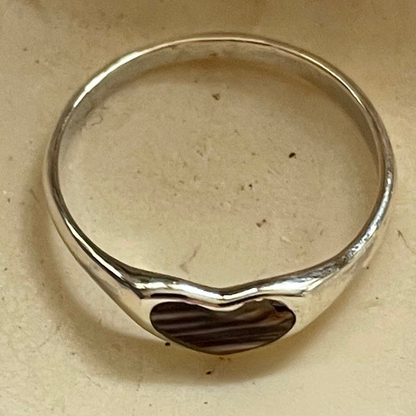 R1003 Sterling Silver Wampum Ring