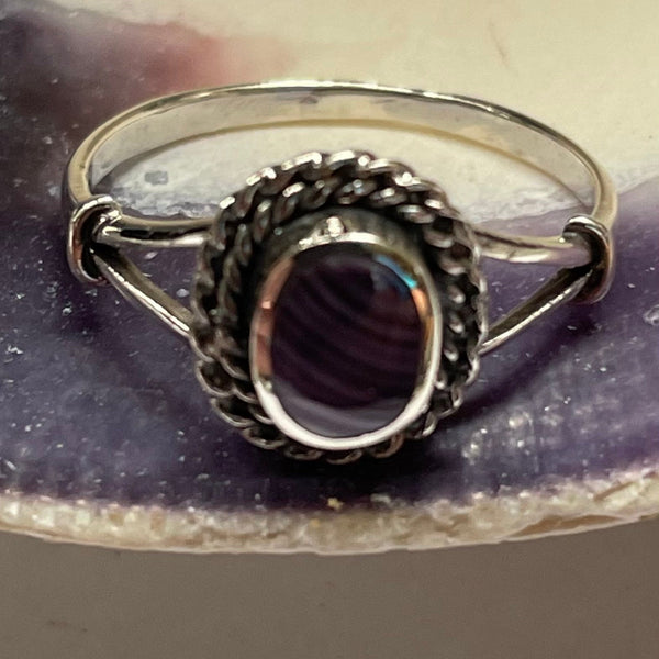 R1017 Sterling Silver Wampum Ring