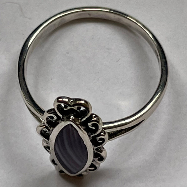 R1000 Sterling Silver Wampum Ring