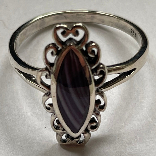 R1000 Sterling Silver Wampum Ring
