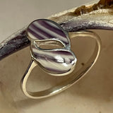 R1002 Sterling Silver Wampum Ring