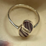 R1002 Sterling Silver Wampum Ring